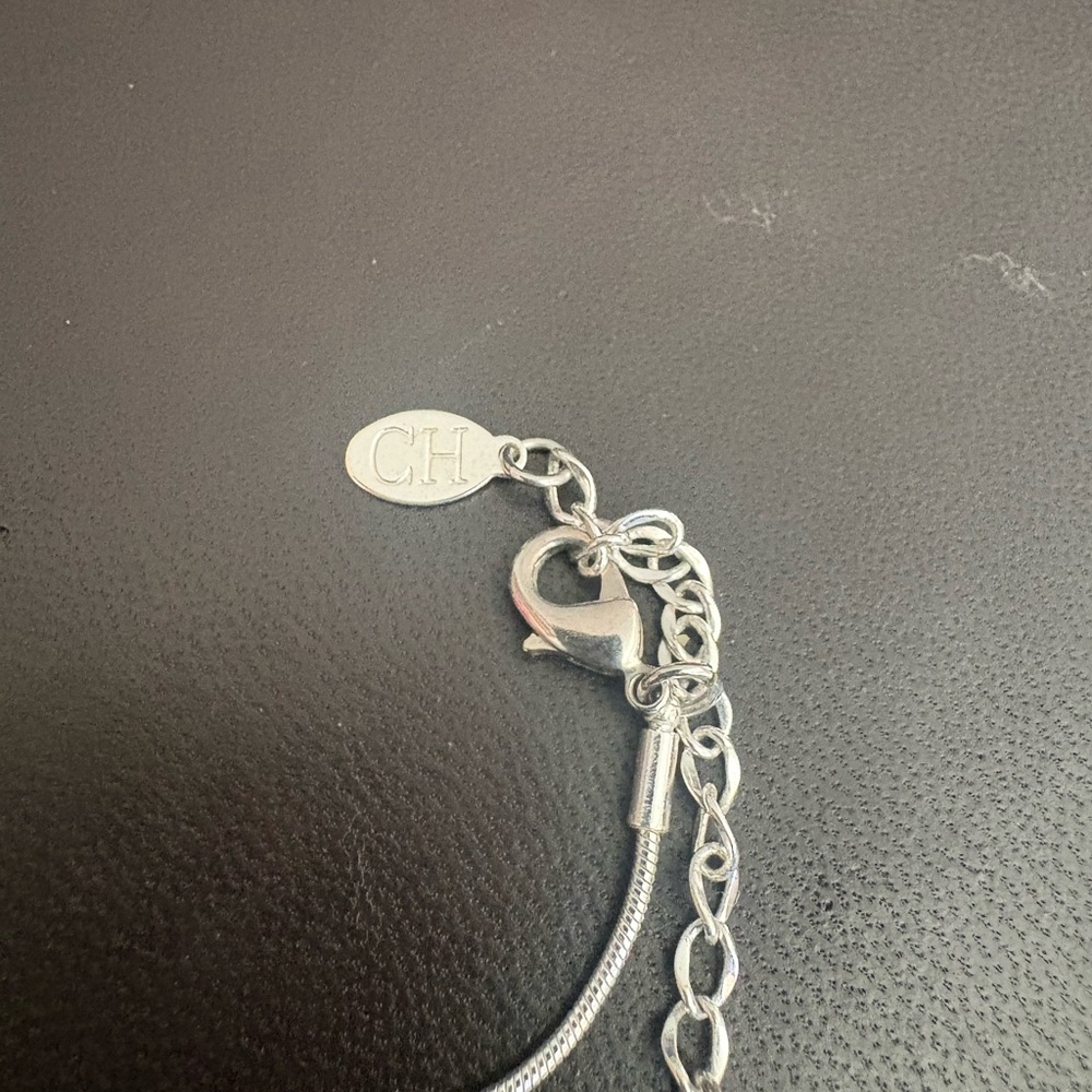 Carolina Herrera Silver and Black Necklace - Picture 3 of 4
